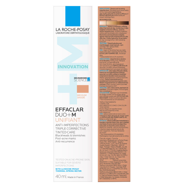 LA ROCHE-POSAY - EFFACLAR Duo+ M Unifiant Medium Shade - 40ml